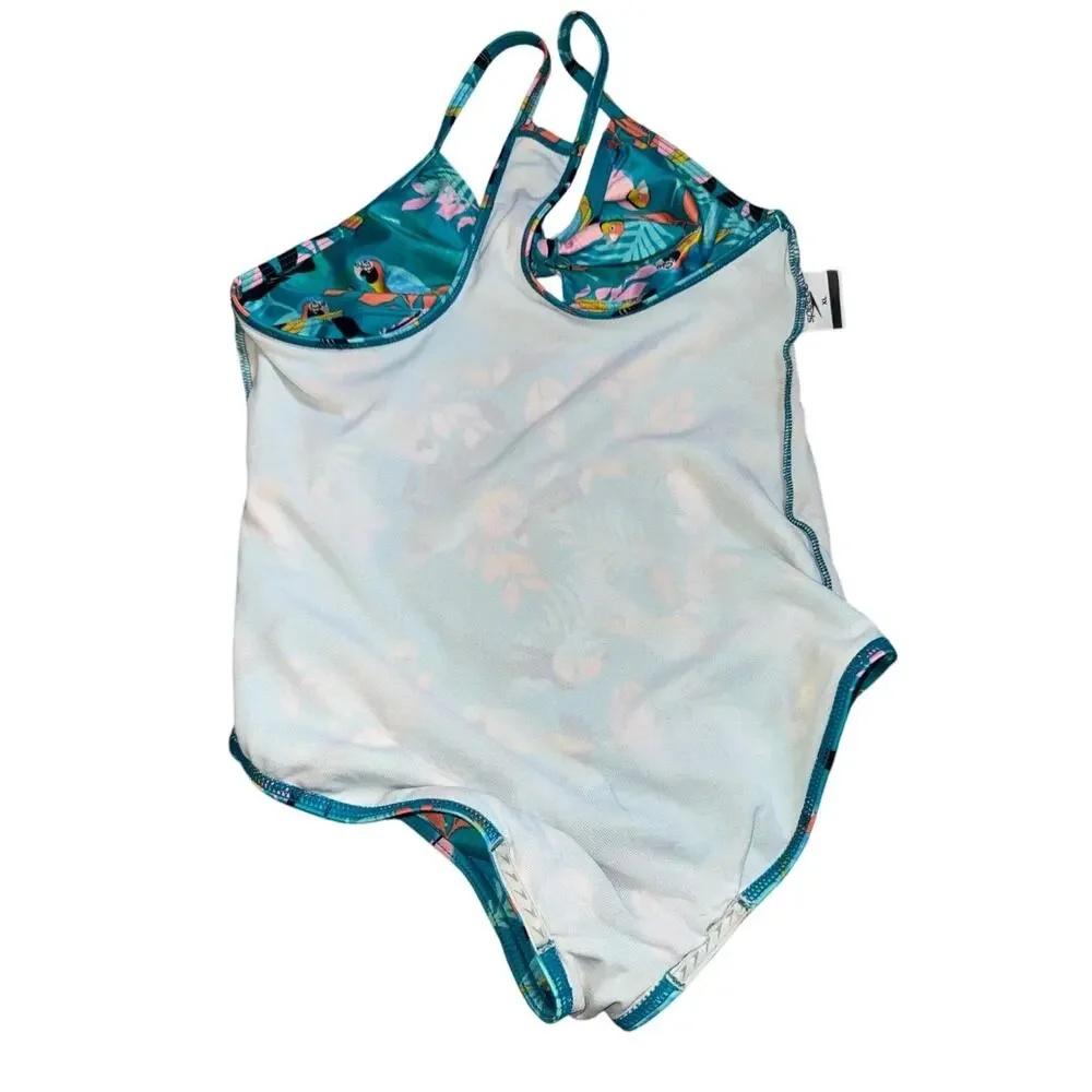 Speedo Girls XL One Piece Tropical Swim Bathing Suit
